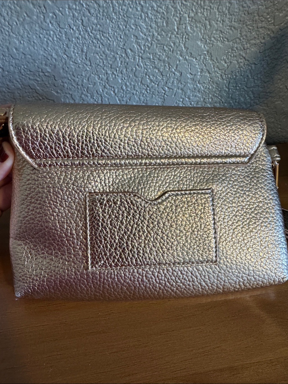 Quay Australia Metallic Rose Gold Textured Crossbody - Picture 6 of 6